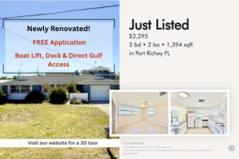 Port Richey House: 8026 Brighton Drive
