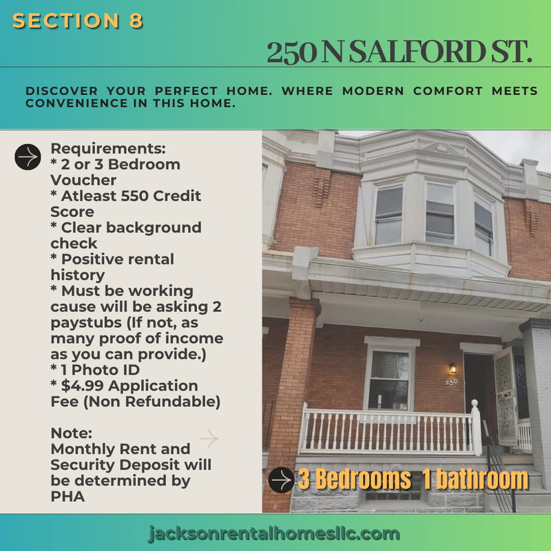 Philadelphia House: 250 North Salford Street