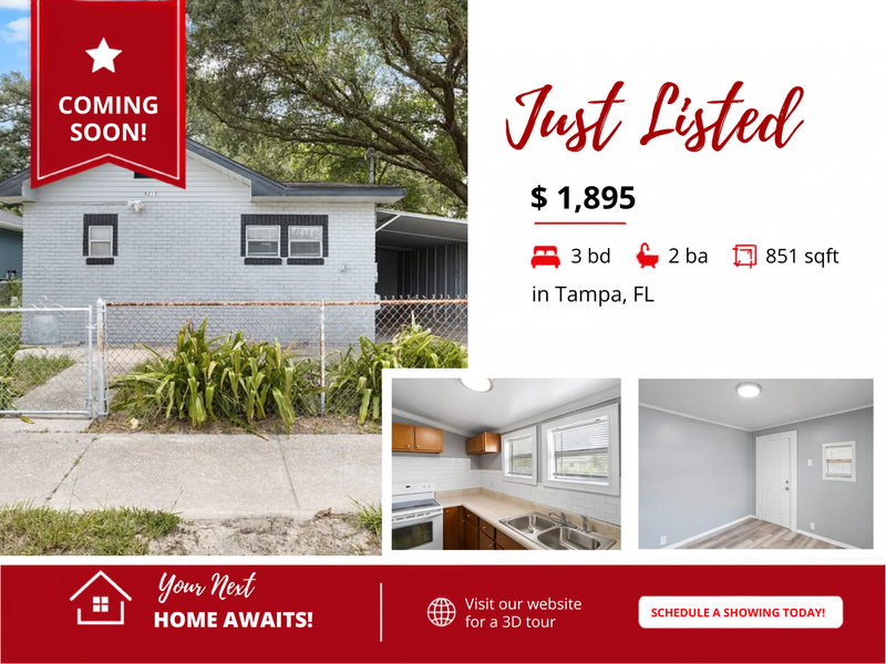 Tampa House: 8213 North Elmer Street