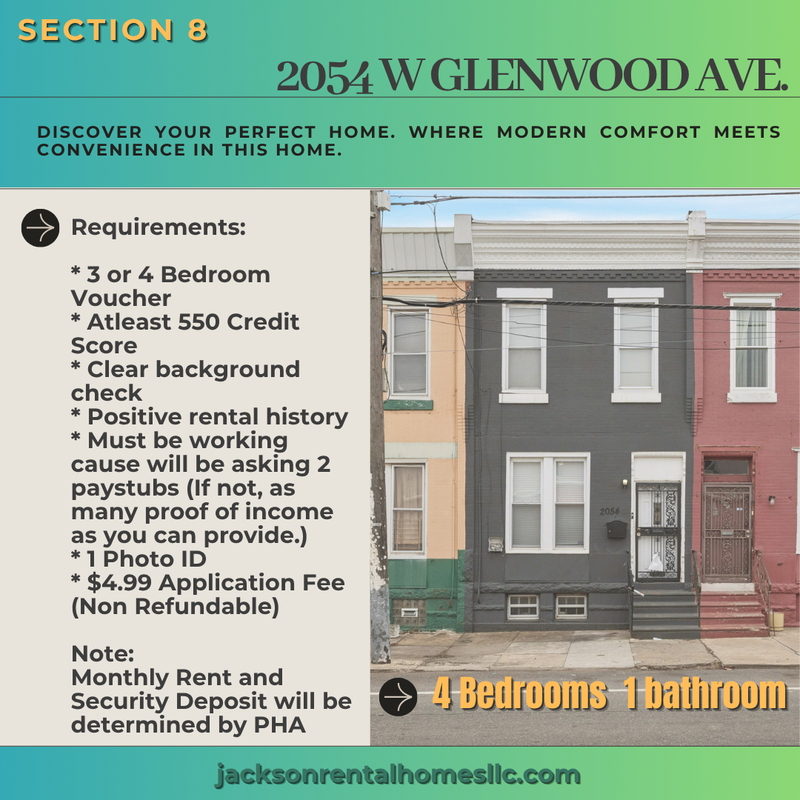 Philadelphia House: 2054 West Glenwood Avenue