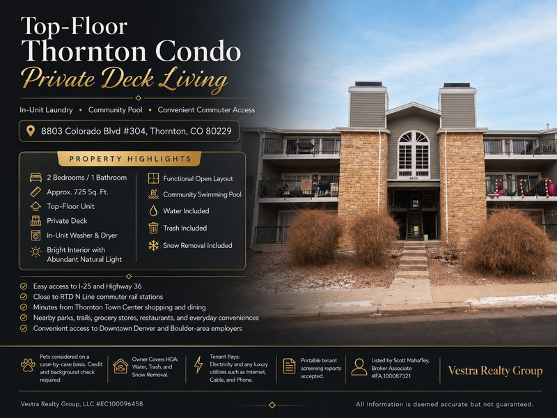 Thornton Condo: 8803 Colorado Boulevard - 304