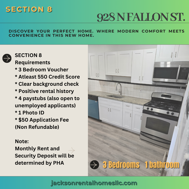 Philadelphia House: 927 North Fallon Street