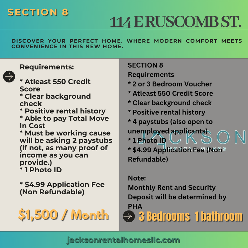 Philadelphia House: 114 East Ruscomb Street