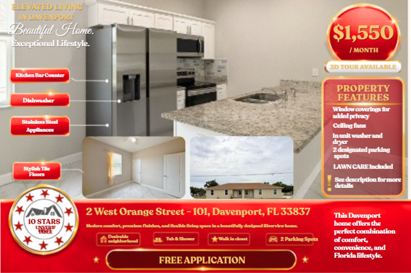 Davenport Condo: 2 West Orange Street - 101
