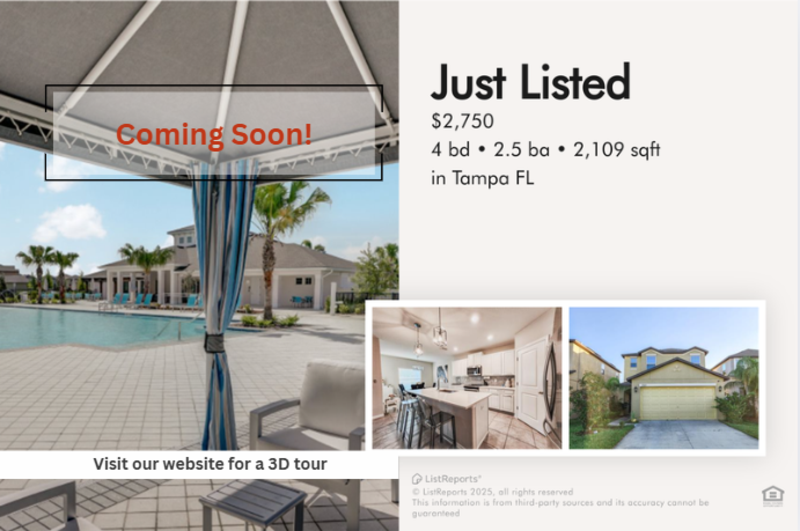 Tampa House: 7409 French Marigold Avenue