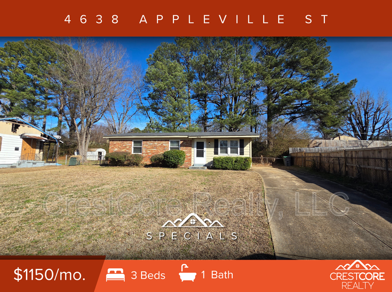 Memphis House: 4638 Appleville St