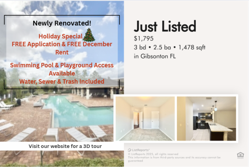 Gibsonton Townhome: 9826 Hound Chase Drive