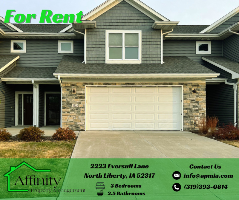 North Liberty Townhome: 2223 Eversull Lane