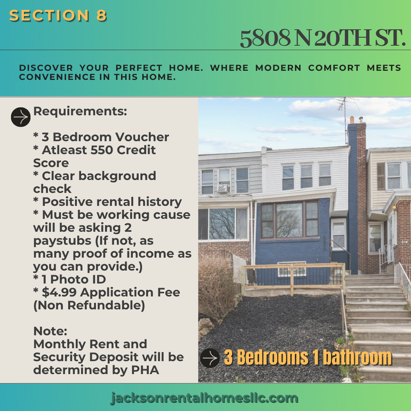Philadelphia House: 5808 North 20th Street