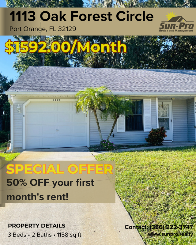 Port Orange House: 1113 Oak Forest Circle