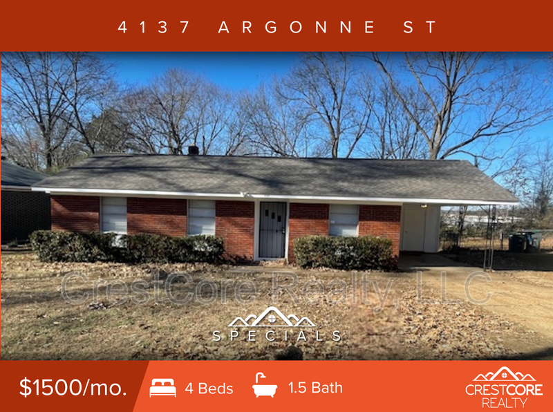 Memphis House: 4137 Argonne St