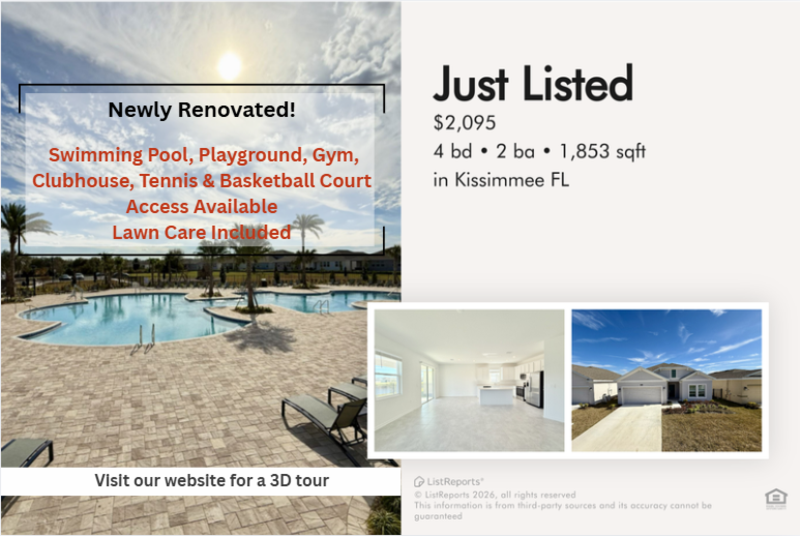 Kissimmee House: 1995 Rock Maple Bend