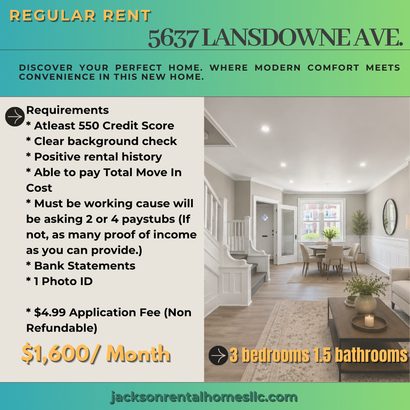 Philadelphia House: 1731 North Redfield Street