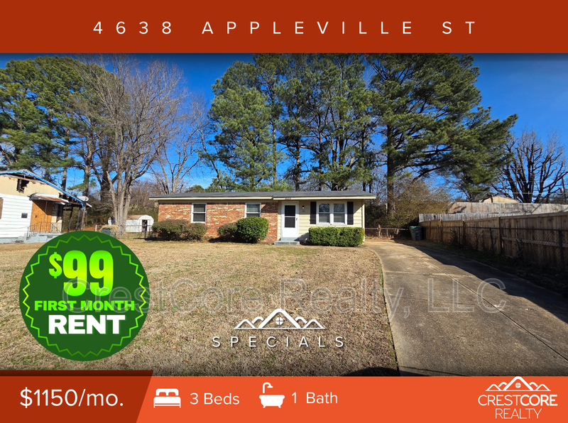 Memphis House: 4638 Appleville St