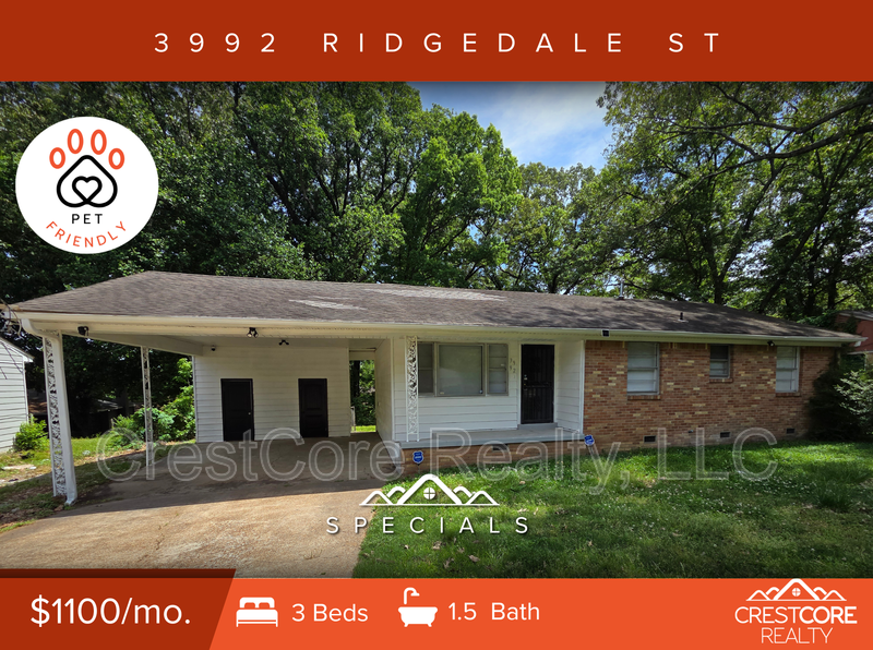 Memphis House: 3992 Ridgedale St