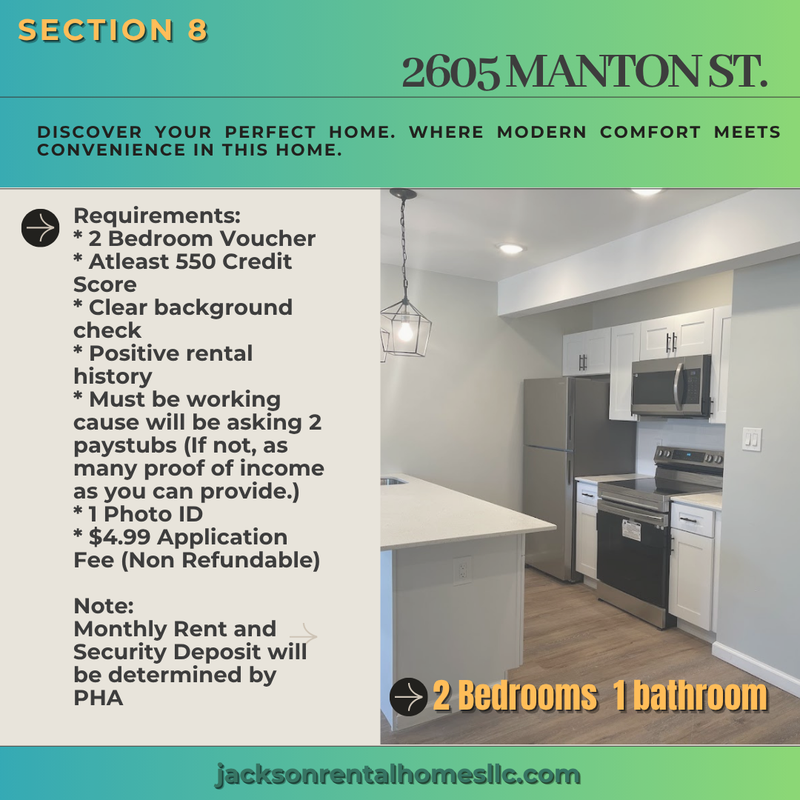 Philadelphia House: 2605 Manton Street
