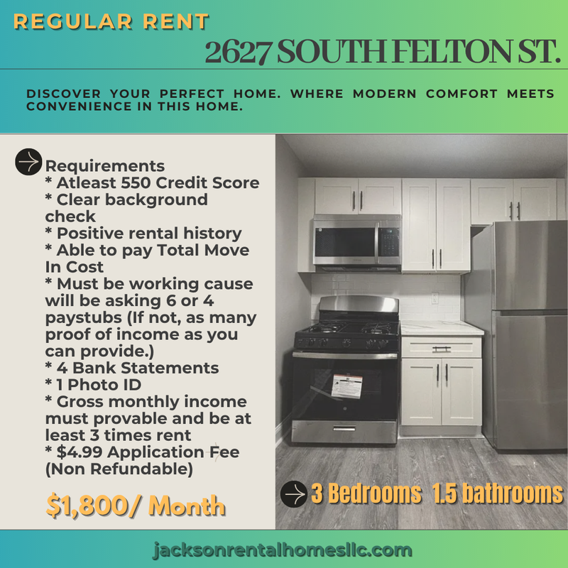 Philadelphia House: 2627 South Felton Street