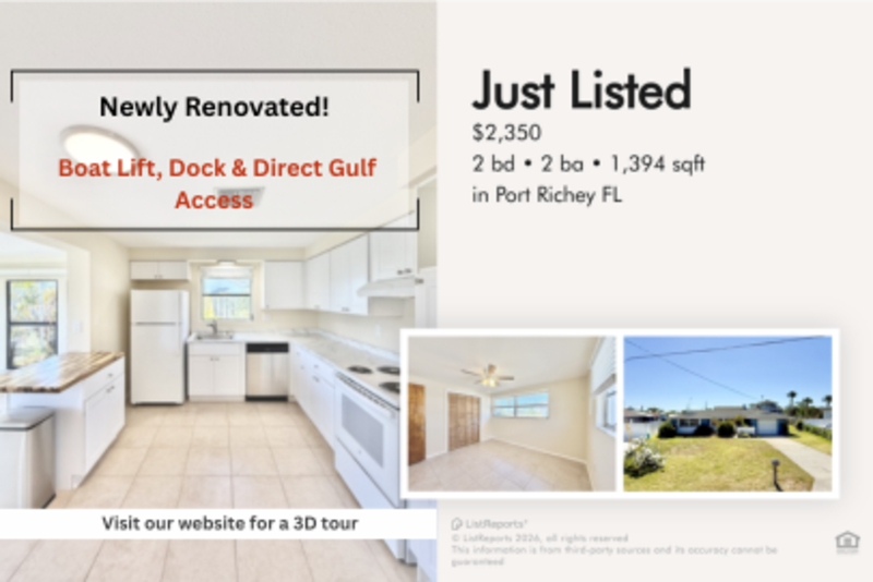 Port Richey House: 8026 Brighton Drive