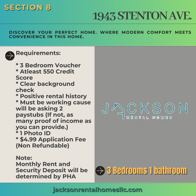 Philadelphia House: 1943 Stenton Avenue