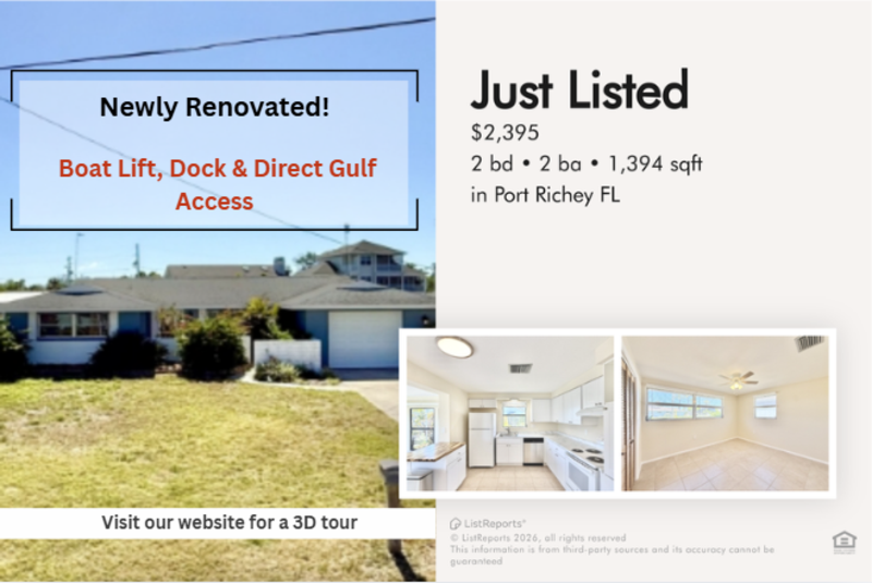 Port Richey House: 8026 Brighton Drive