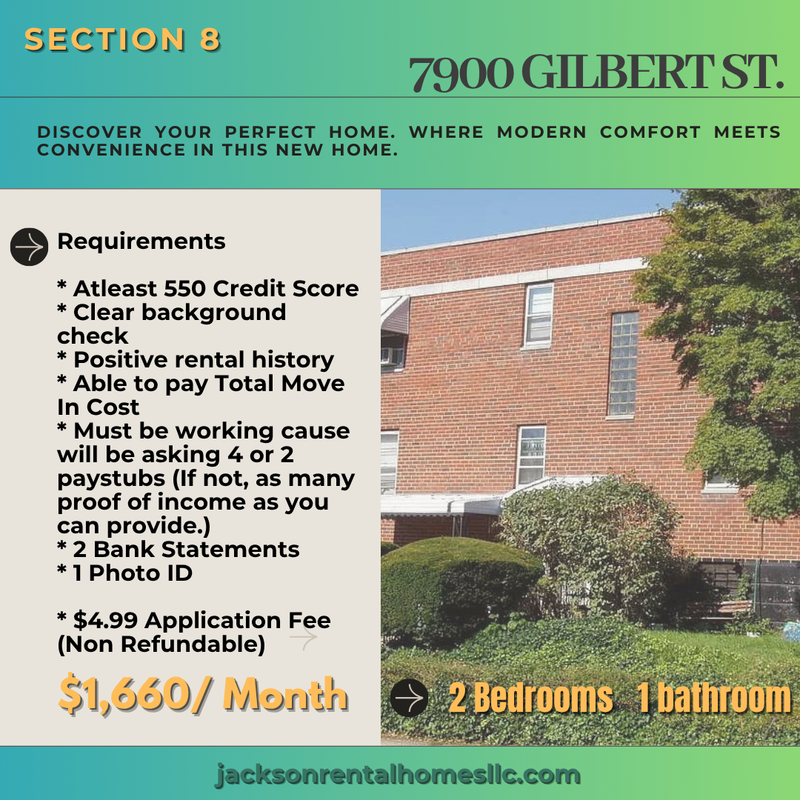 Philadelphia Condo: 7900 Gilbert Street - 2nd Floor