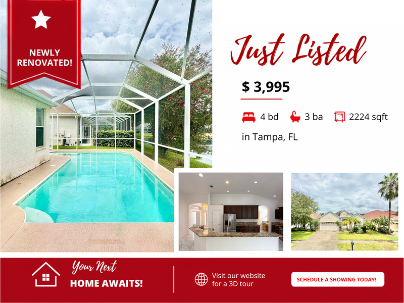 Tampa House: 9512 Greenpointe Drive