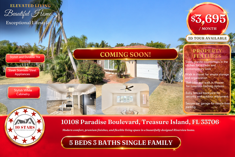 Treasure Island House: 10108 Paradise Boulevard