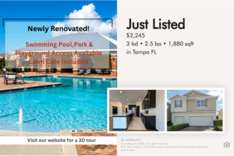 Tampa Townhome: 4978 White Sanderling Court - 1