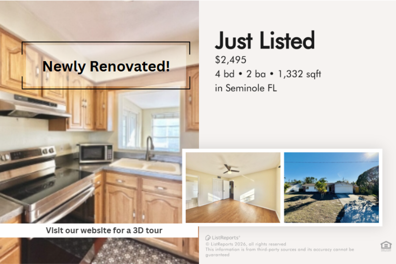 Seminole House: 13788 Montego Drive