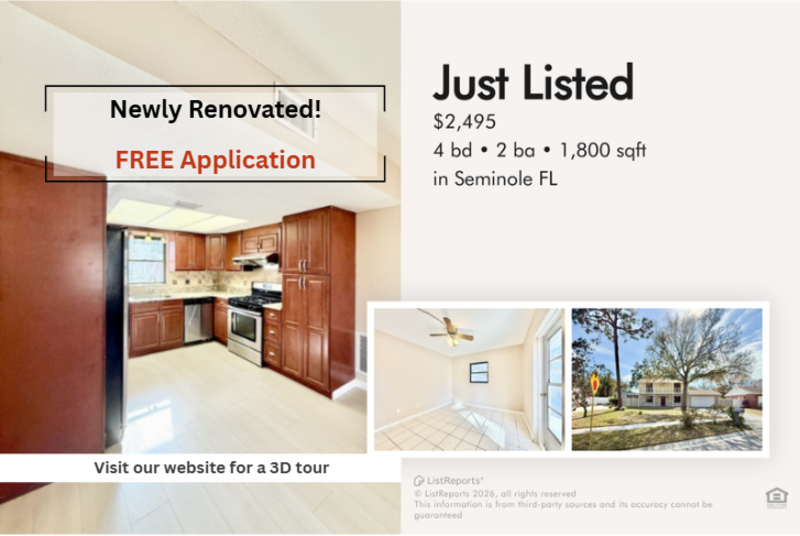 Seminole House: 12472 Monarch Circle