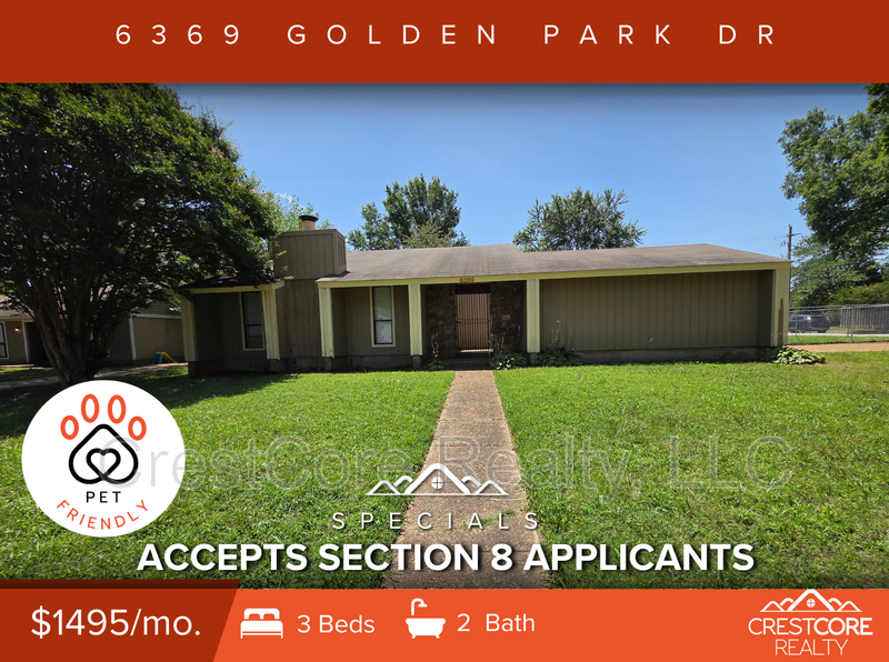 Memphis House: 6369 Golden Park Dr