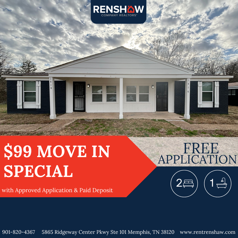 Memphis House: 1414 Todds Creek Cv