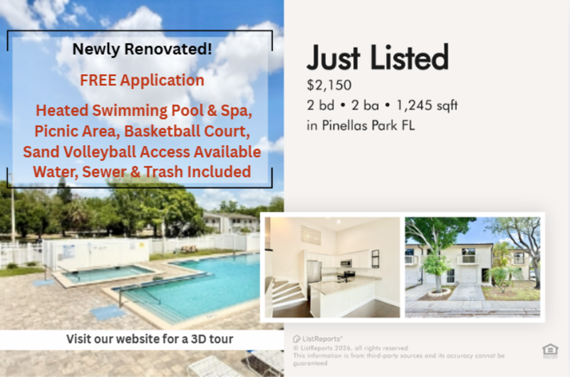 Pinellas Park Townhome: 6388 93rd Terrace