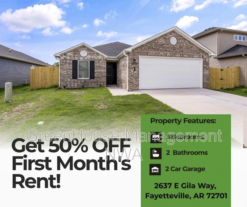 Fayetteville House: 2637 E Gila Way